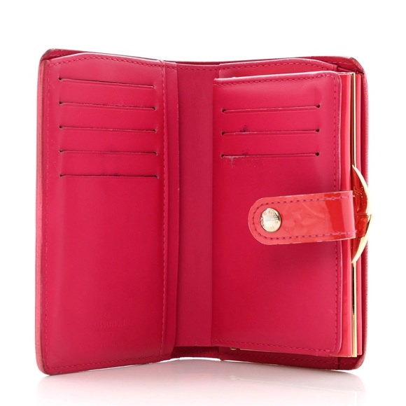 🍓Louis Vuitton Framboise (pink) Vernis Kisslock Wallet - Picture 2 of 16